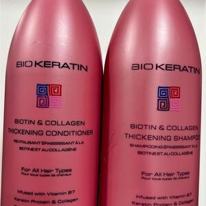 Bio Keratin Biotin & Collagen Thickening Shampoo and Conditioner Set
